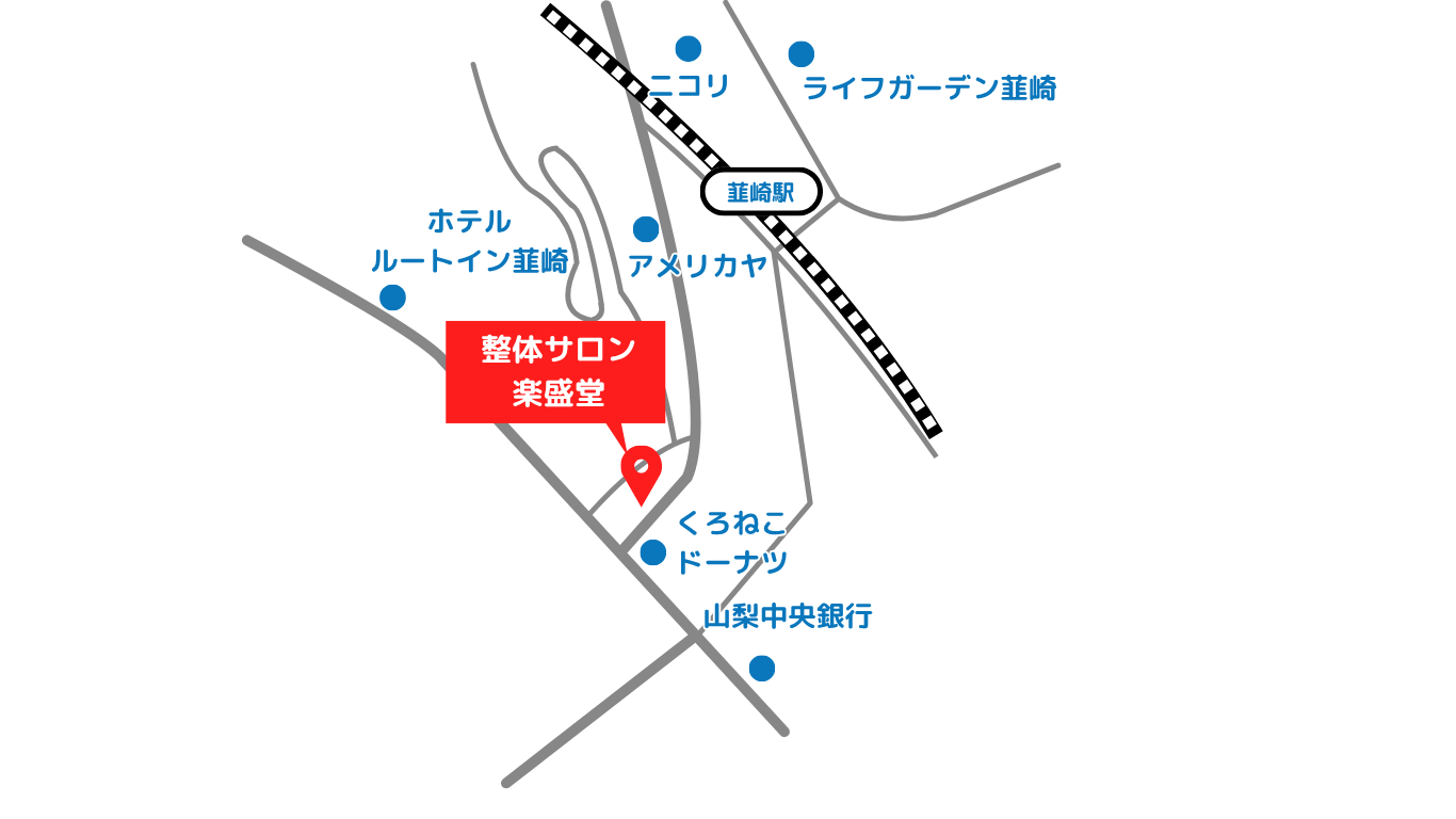 楽盛堂所在地簡易地図